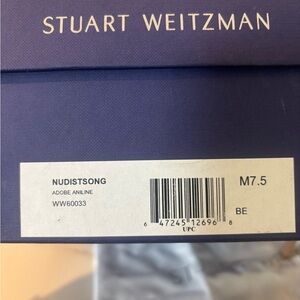 Stuart Weitzman Nudistsong Heels in Classic Blue
